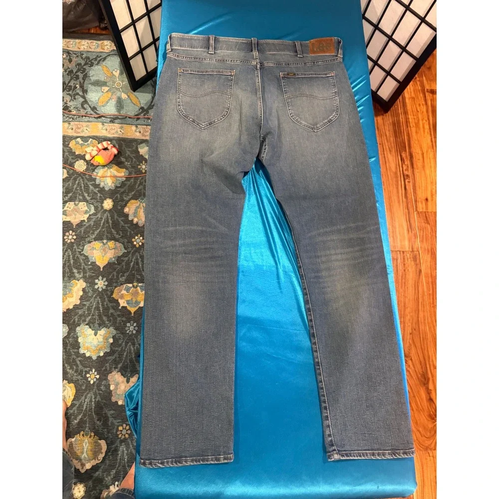 Lee Extreme Motion MVP Slim Straight Jeans Men's 38x32 NWT Nelson Stretch Denim
